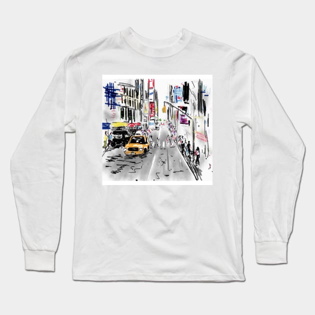 New York City !! Long Sleeve T-Shirt by Revart